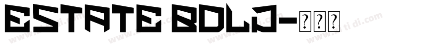 Estate Bold字体转换